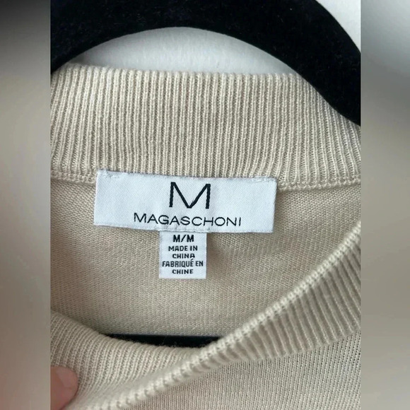 Magaschoni neutral color crewneck sweater - Picture 3 of 7